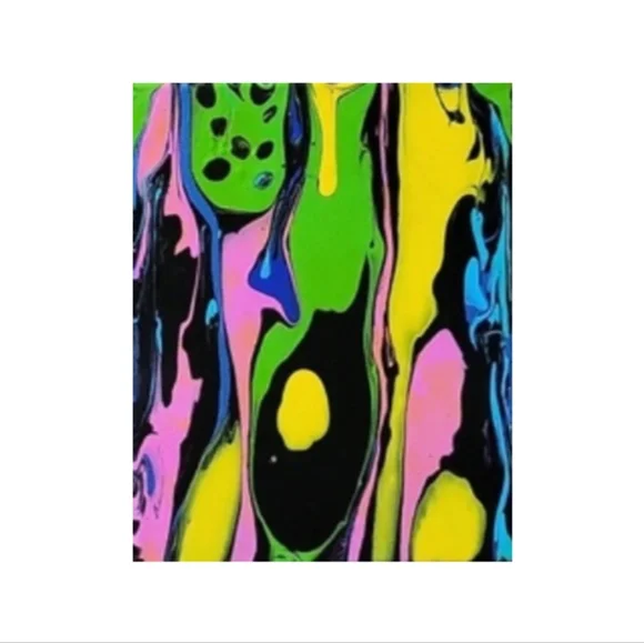 Hand Crafted Abstract Design 8x10 Inches Canvas Painting - Picture 2 of 4